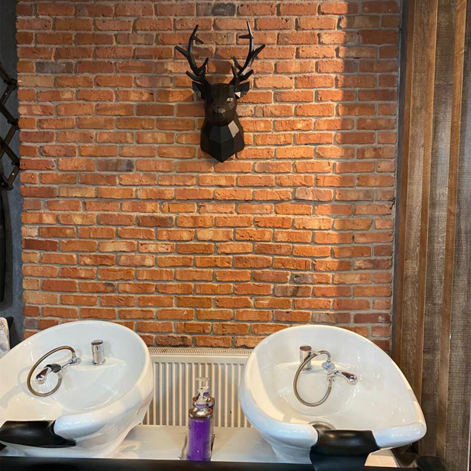 GEYİK BAŞI V2 | 3D Metal Geyik Başlığı Ev Ofis Hayvan Duvar Dekoru -M