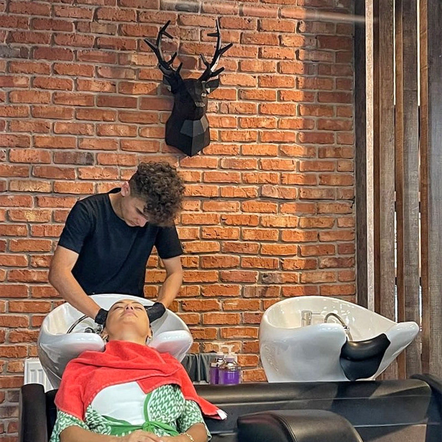 GEYİK BAŞI V2 | 3D Metal Geyik Başlığı Ev Ofis Hayvan Duvar Dekoru -M