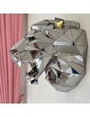 Lion Head Version 2 L Titanium-Coated Stainless Steel Decor