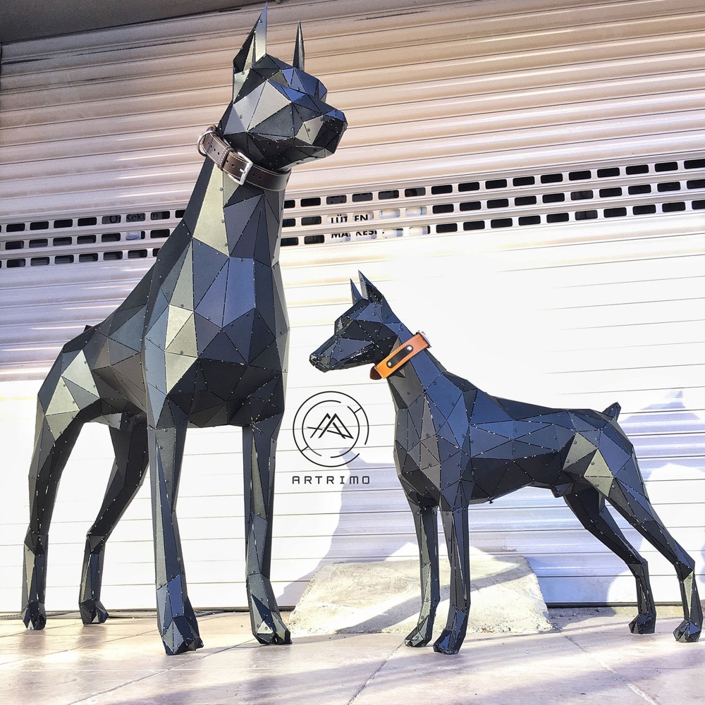 STANDING DOBERMAN - XXL 120CM