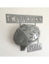 DIES IST EIN GEHIRN V1 | 3D Metal Gehirn-förmige Wanddekoration-M